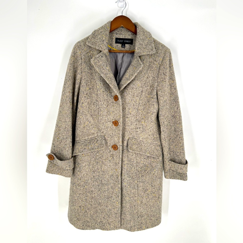 Women’s vintage FLEET STREET pea coat oversized jacket size S